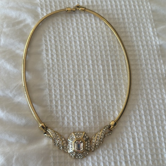 Vintage diamond and gold necklace - Picture 5 of 5
